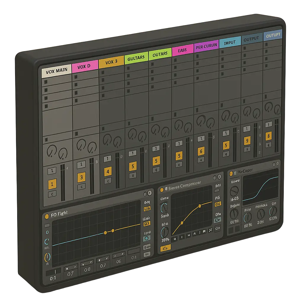 Plantilla Ableton Live para Evoca Music Academy